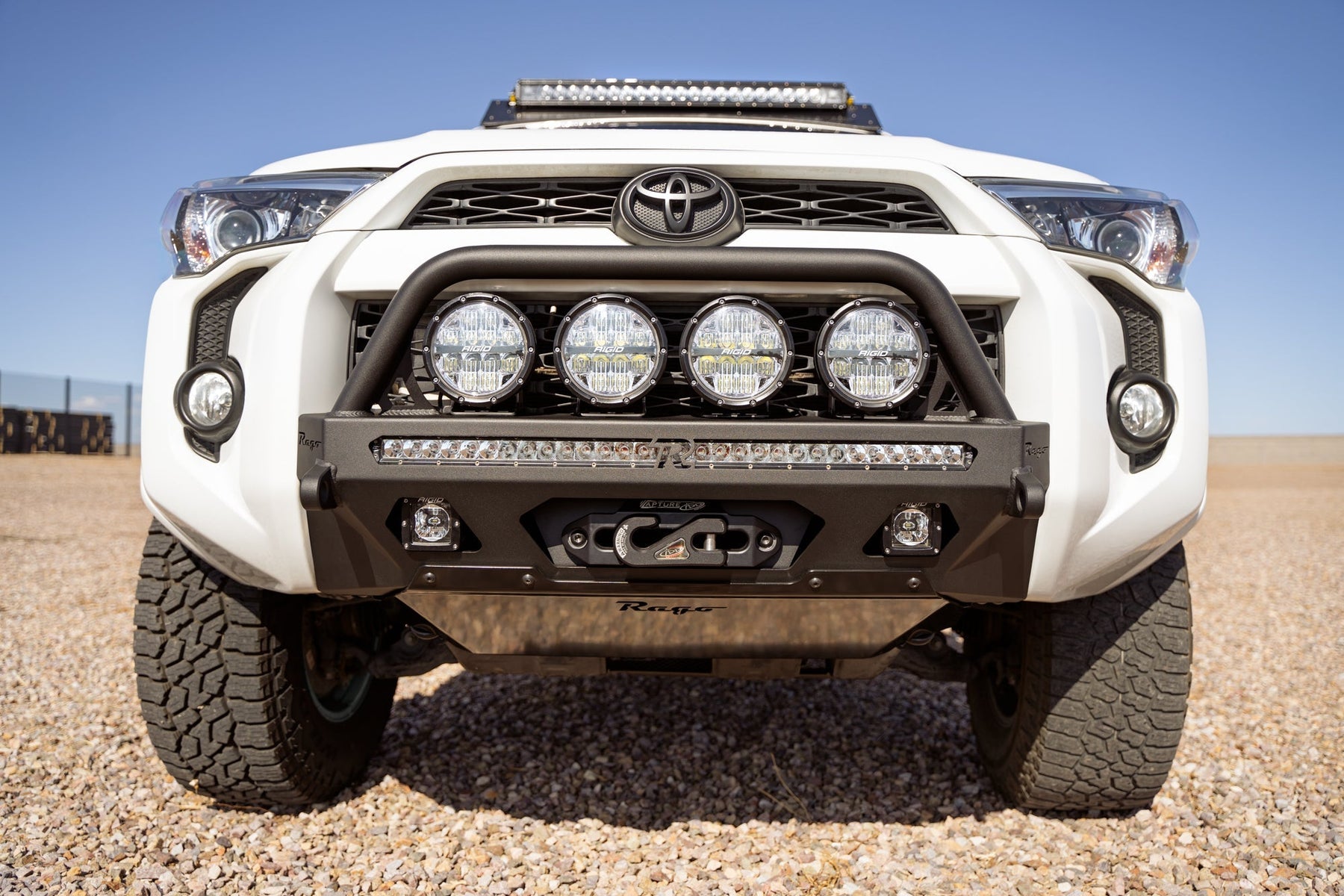 Rago Fabrication Center Mount Winch Bumper for 2014-2024 Toyota 4Runner - Recon Recovery