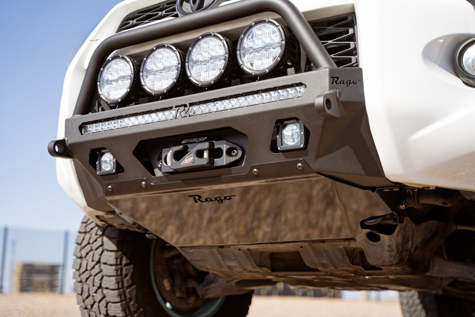 Rago Fabrication Center Mount Winch Bumper for 2014-2024 Toyota 4Runner - Recon Recovery