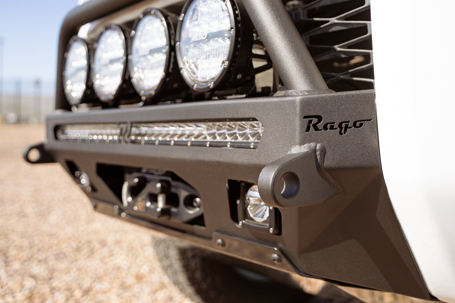 Rago Fabrication Center Mount Winch Bumper for 2014-2024 Toyota 4Runner - Recon Recovery