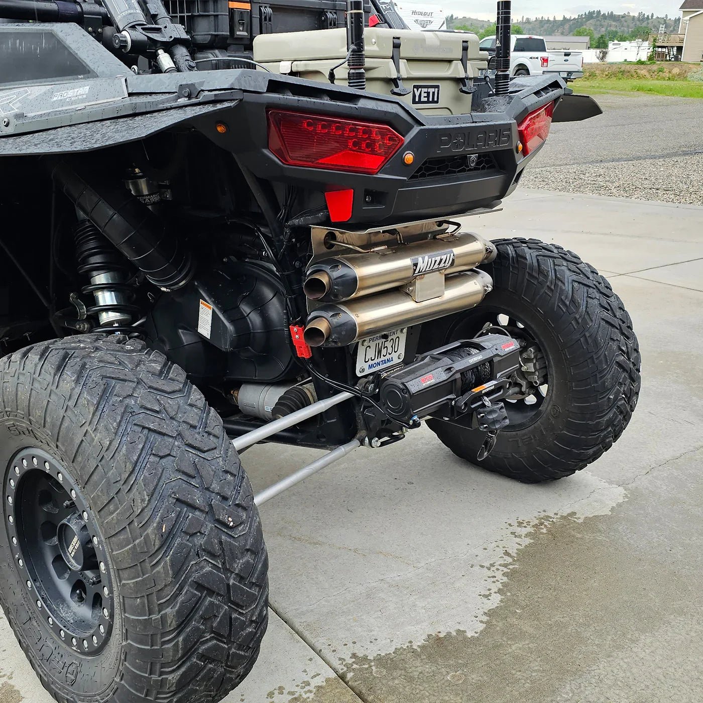 OPENROAD 6,000lbs 12V UTV SxS Wireless Electric Winch with Synthetic Rope - IP68 Rated
