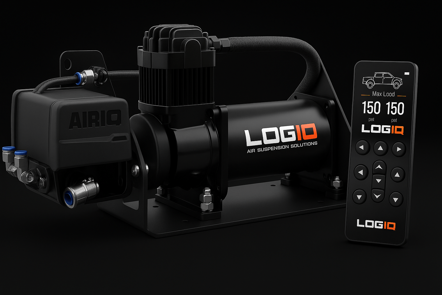 LOGIQ Heavy Duty 2 Channel Onboard Air Management System + Bluetooth Capability - Recon Recovery