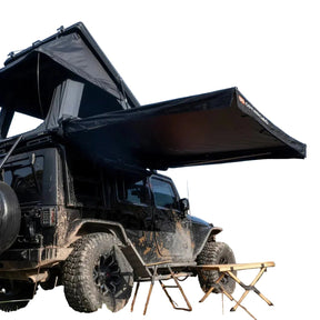 Openroad 90 Degree Quick Shade Overland Awning With LEDs & Mounting Hardware