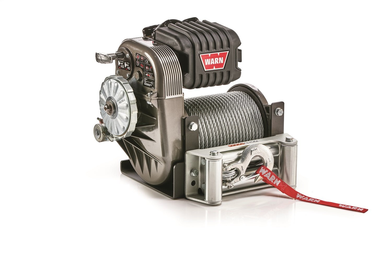 Warn M8274 Electric Self-Recovery Winch - 10,000 lbs. Pull Rating, 125 ft. Steel Line