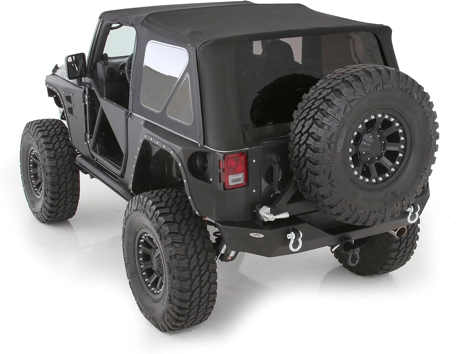 Smittybilt OEM Style Replacement Soft Top w/ Door Skins For 1997 - 2006 Jeep Wrangler TJ - Black