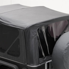 Smittybilt OEM Style Replacement Soft Top w/ Door Skins For 1997 - 2006 Jeep Wrangler TJ - Black