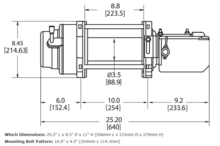 WARN M15-S Winch – 15,000 lb Heavy-Duty Truck Winch | Synthetic Rope