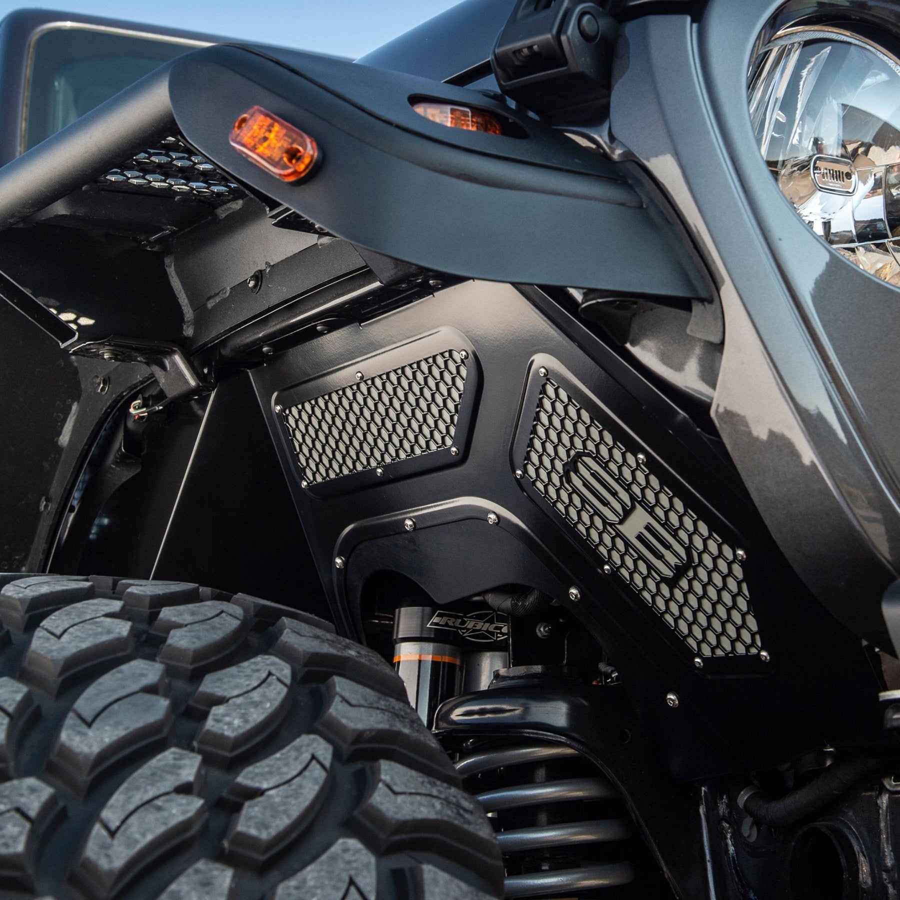 Smittybilt Aluminum Inner Fender Liner Kit For 2018-2026 Jeep Wrangler JL - (Front & Rear)