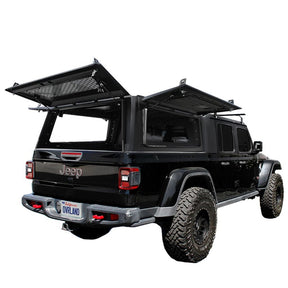 OVS Expedition PRO+ Stainless Steel Truck Cap with Full Windows for 2020-2025 Jeep Gladiator JT