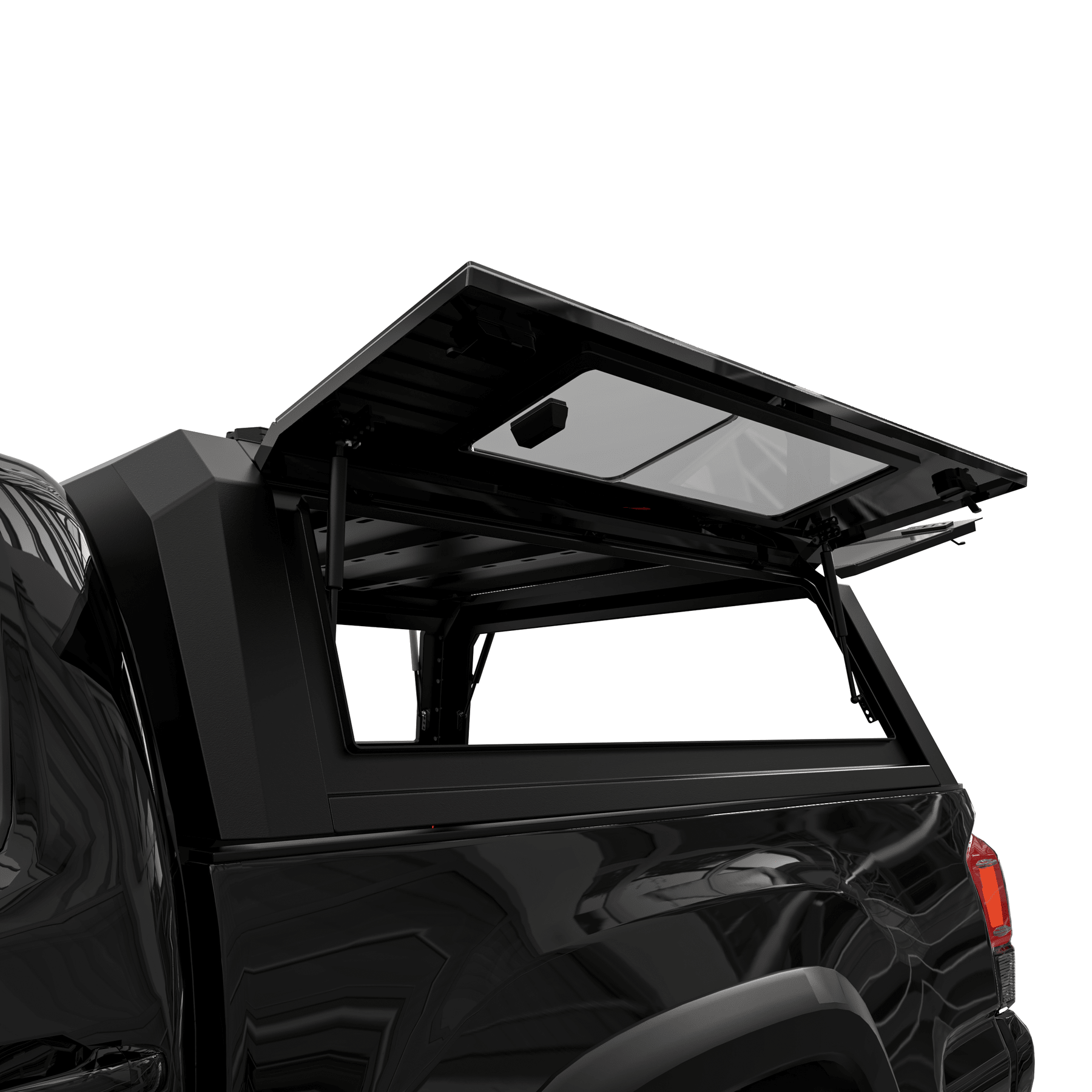 OPENROAD Bolt On Bed Cap with Sliding Side and Front Windows for 2016-2023 Toyota Tacoma