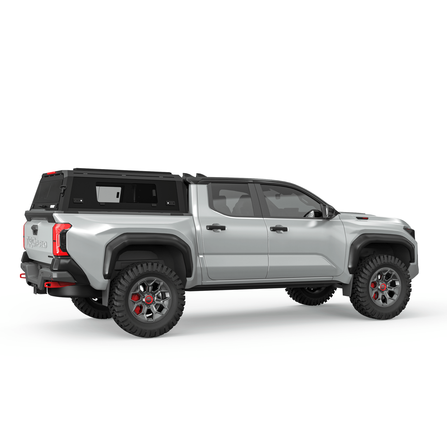 OPENROAD Bolt On Bed Cap with Sliding Side and Front Windows for 2024-2026 Toyota Tacoma