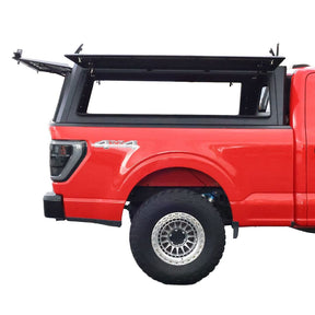 OVS Expedition Stainless Steel Truck Cap with Wing Doors For 2021-2026 Ford F-150 6.5ft Bed