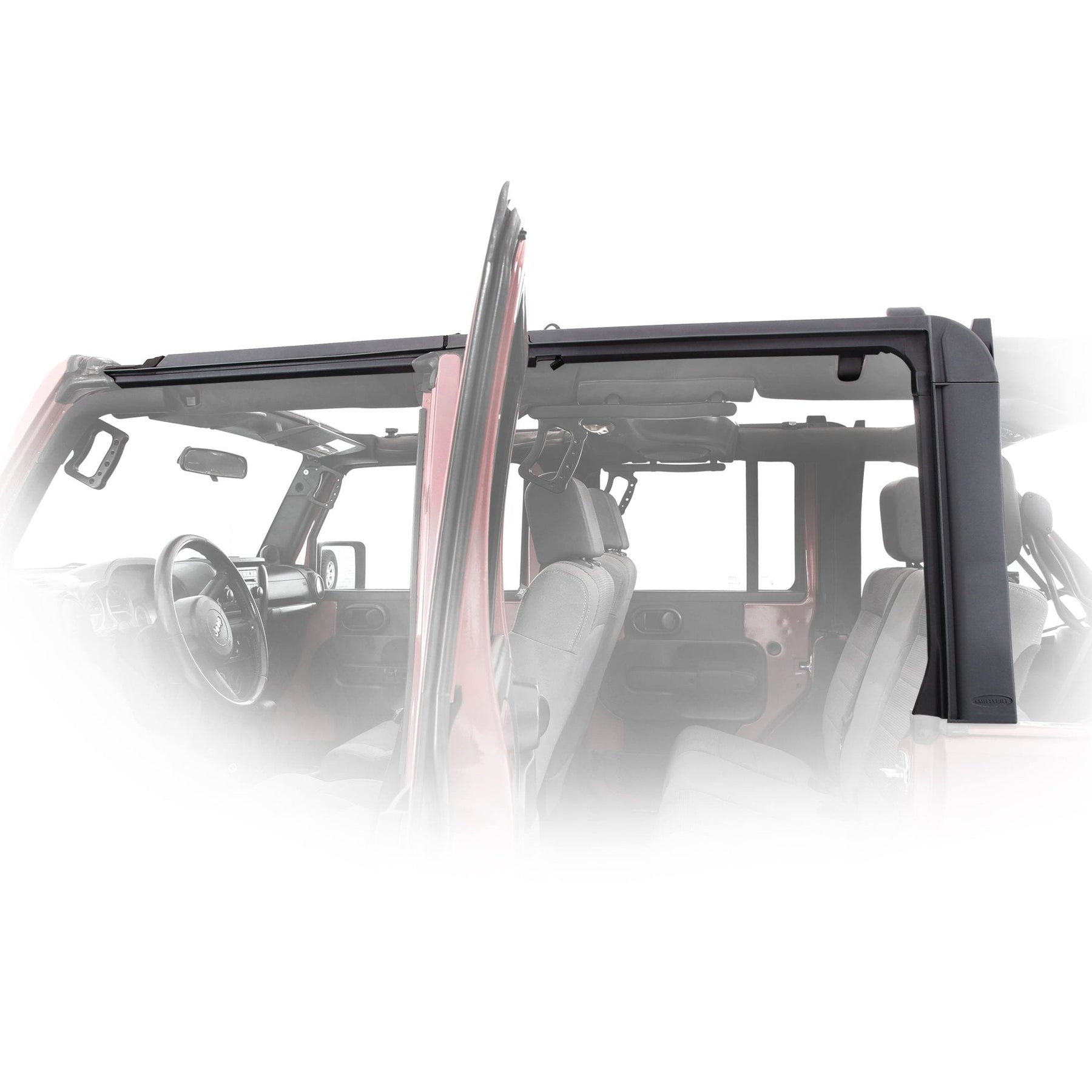 Smittybilt OEM Style Door Surrounds For Soft Top 2007-2018 Jeep Wrangler JKU 4 Dr - Recon Recovery
