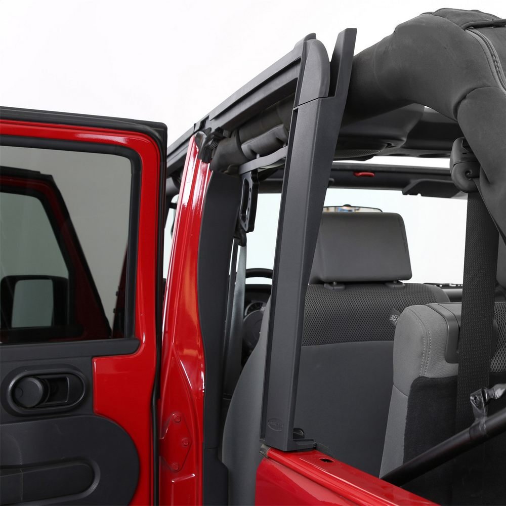 Smittybilt OEM Style Door Surrounds For Soft Top 2007-2018 Jeep Wrangler JKU 4 Dr - Recon Recovery