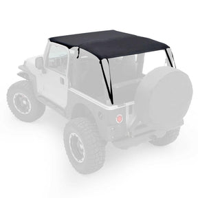 Smittybilt Extended Bikini Top Black Diamond For 1997-2006 Jeep Wrangler TJ - Recon Recovery
