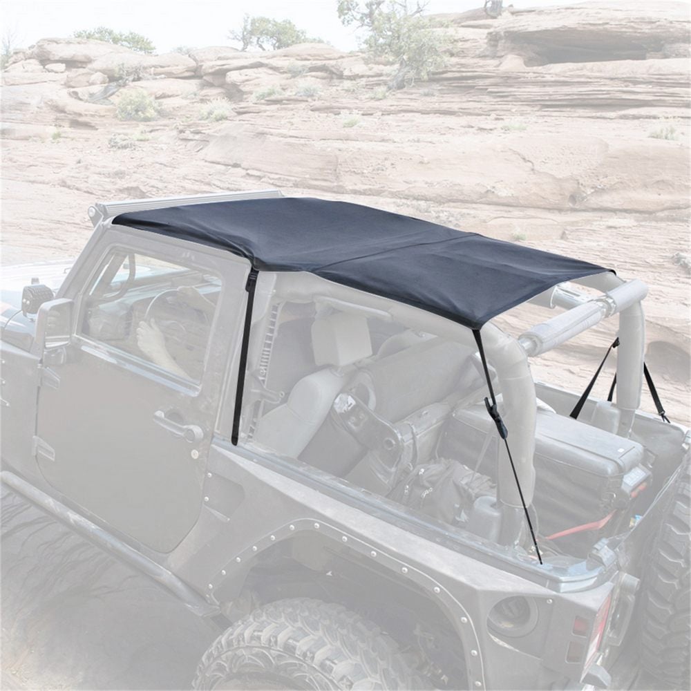 Smittybilt Extended Bikini Top Black Diamond For 2007-2009 Jeep Wrangler JK 2dr - Recon Recovery