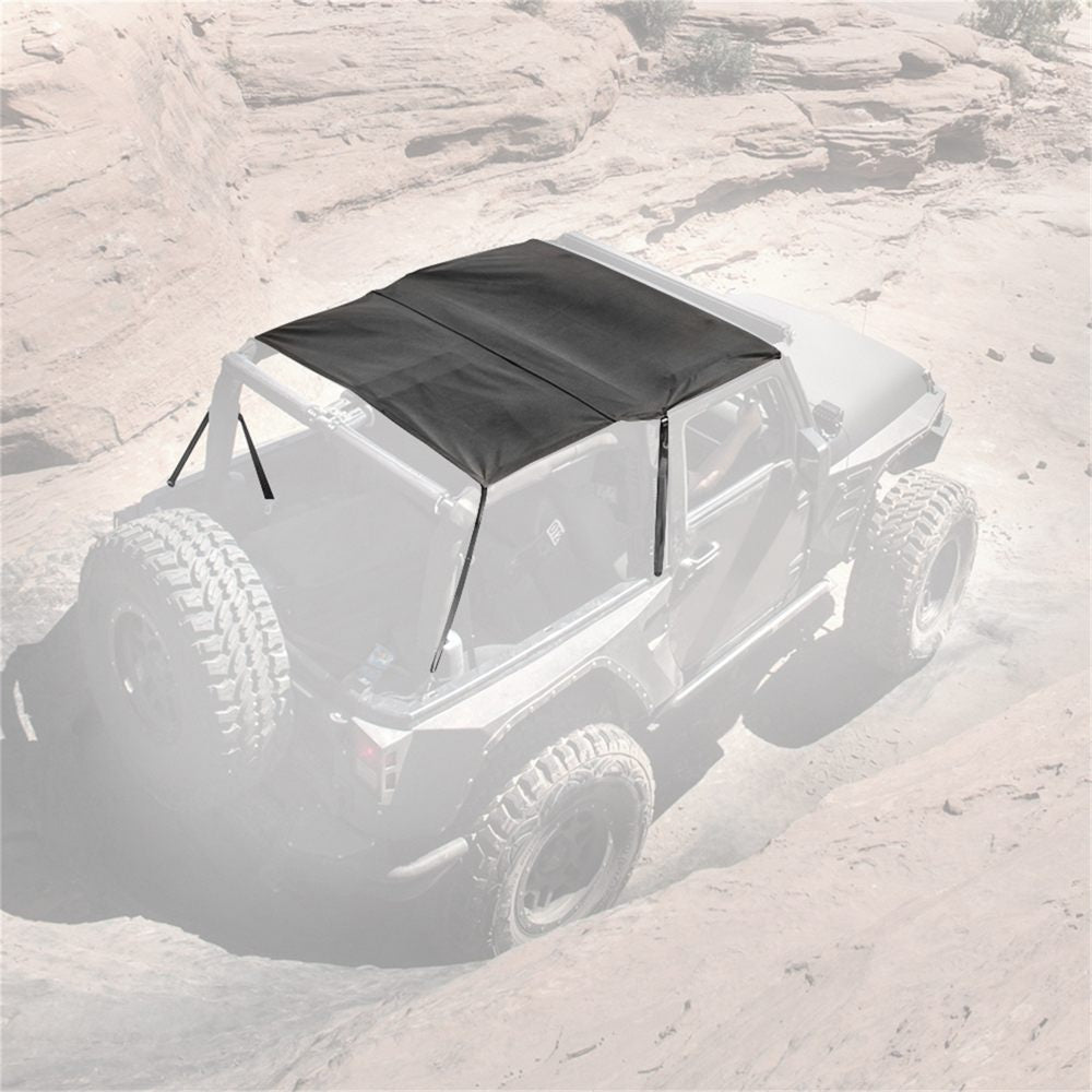 Smittybilt Extended Bikini Top Black Diamond 2010-2018 Jeep Wrangler JK 2 Door- Recon Recovery