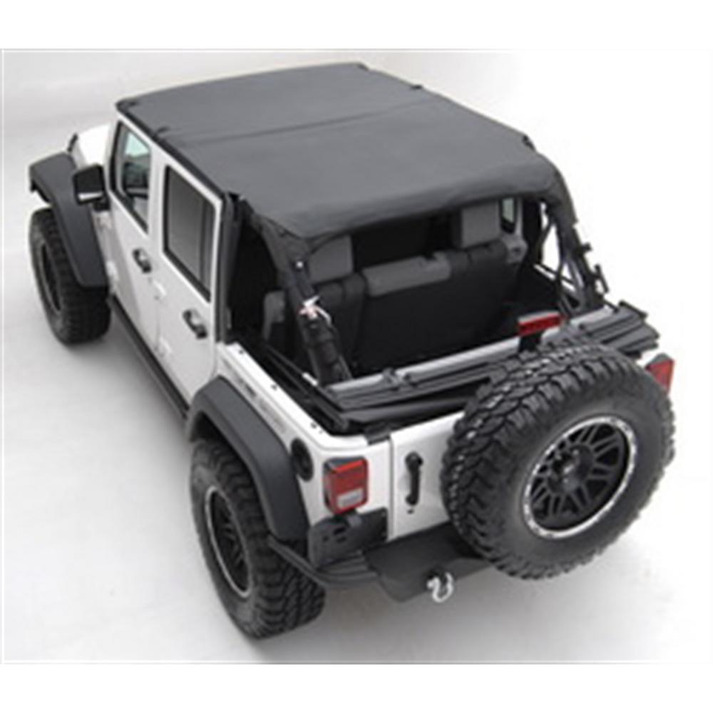 Smittybilt Extended Bikini Top Black Diamond For 2007-2009 Jeep Wrangler JK 4 Door - Recon Recovery