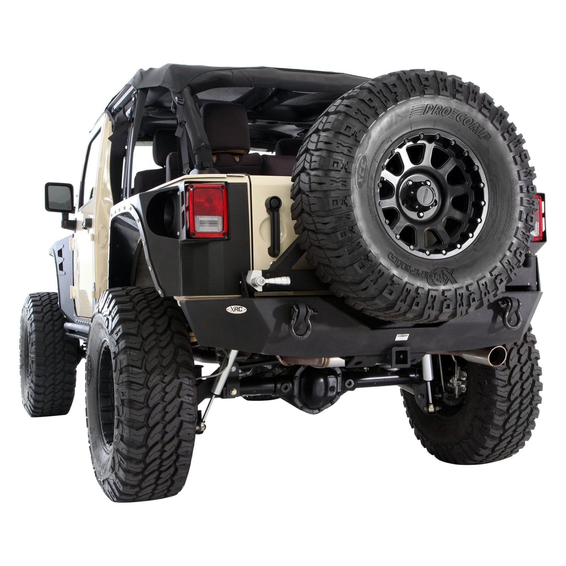 Smittybilt Extended Bikini Top Black Diamond For 2010-2018 Jeep Wrangler JK 4 Door - Recon Recovery