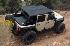 Smittybilt Extended Bikini Top Black Diamond For 2010-2018 Jeep Wrangler JK 4 Door - Recon Recovery