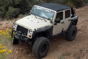 Smittybilt Extended Bikini Top Black Diamond For 2010-2018 Jeep Wrangler JK 4 Door - Recon Recovery