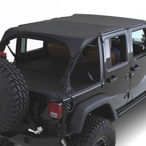 Smittybilt Extended Bikini Top Black Diamond For 2010-2018 Jeep Wrangler JK 4 Door - Recon Recovery