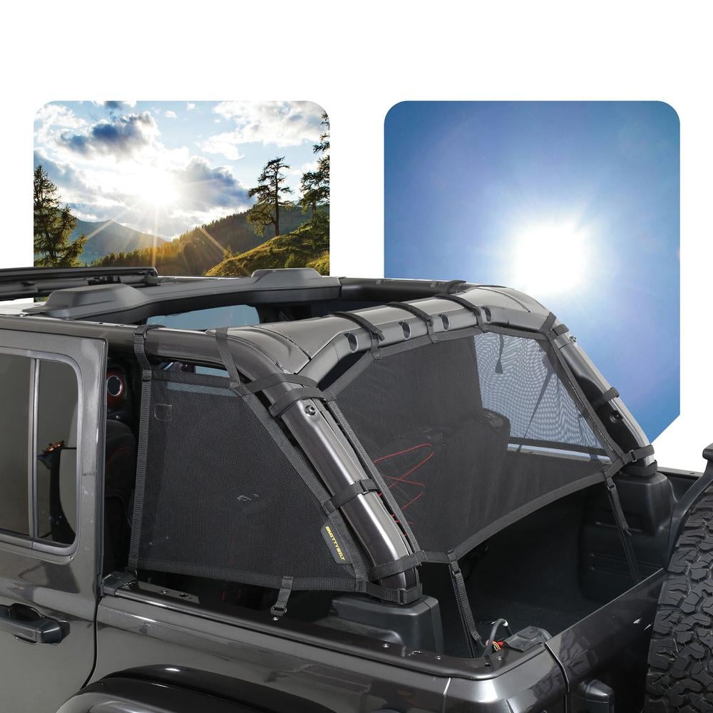 Smittybilt Mesh Sides And Back Shade Bikini Top For 2018 - 2026 Jeep Wrangler JLU - Recon Recovery