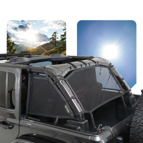 Smittybilt Mesh Sides And Back Shade Bikini Top For 2018 - 2026 Jeep Wrangler JLU - Recon Recovery