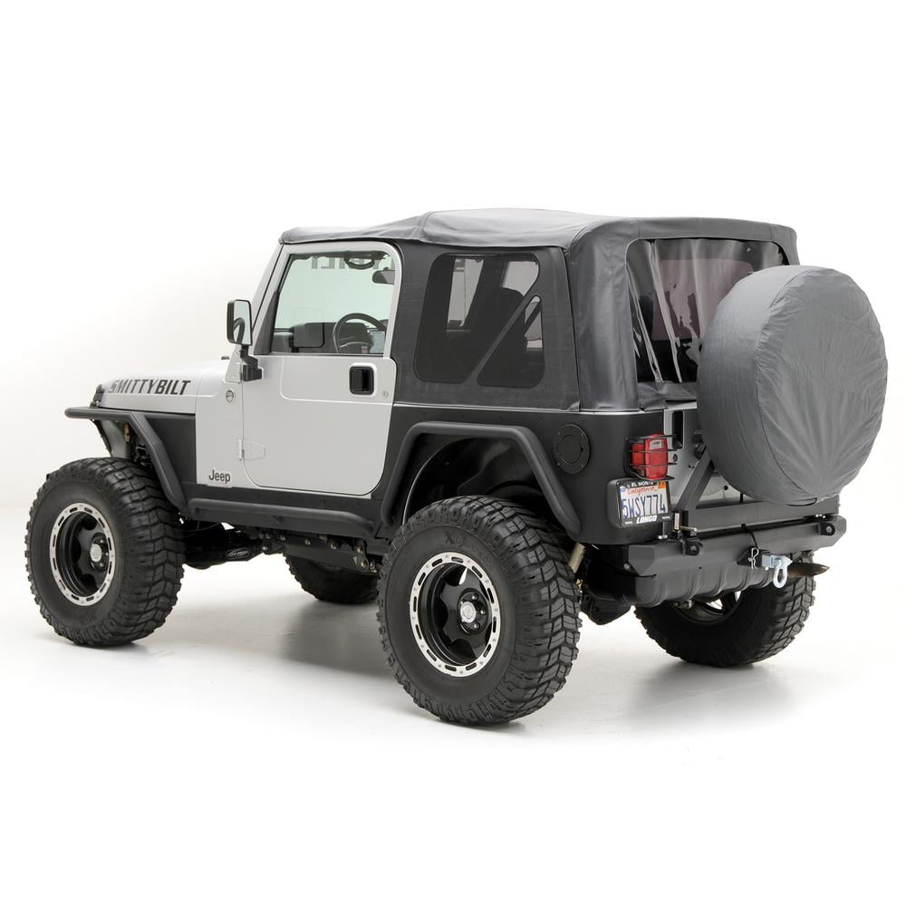 Smittybilt OEM Replacement Soft Top For 1997-2006 Jeep Wrangler TJ - Black