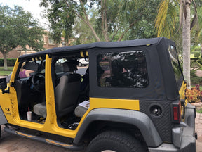 Smittybilt OEM Replacement Soft Top For 2007-2009 Jeep Wrangler JKU- Black Diamond
