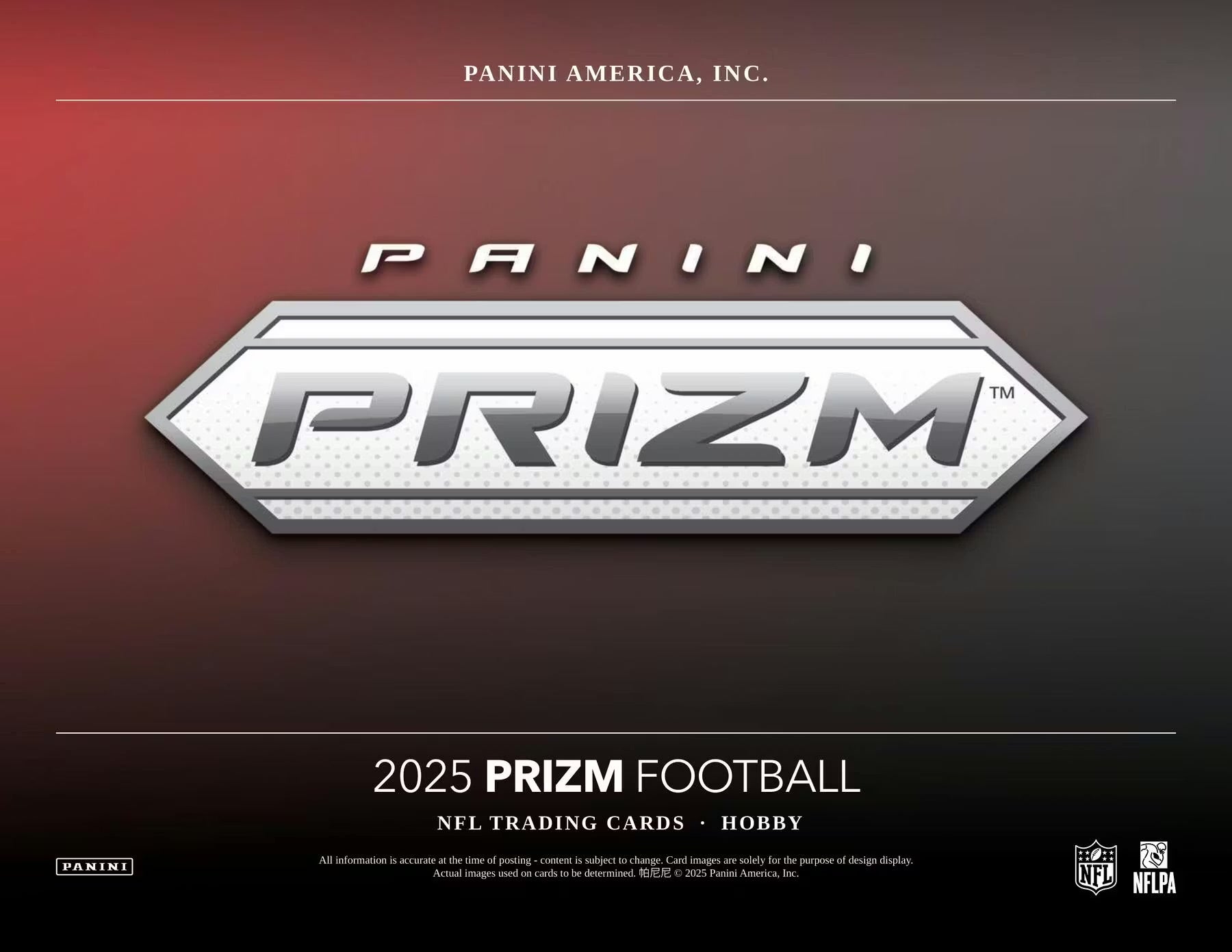 2025 Panini Prizm Football Hobby 12-Box Case