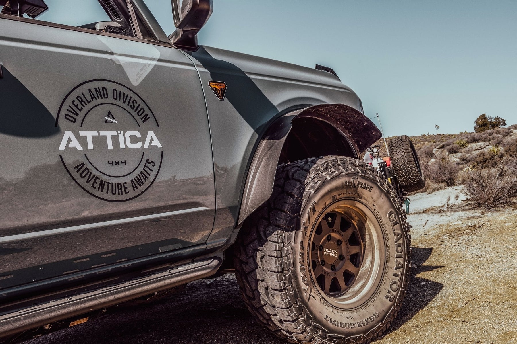 Attica 4x4 Terra Series Front Fender Flares for 2021-2026 Ford Bronco