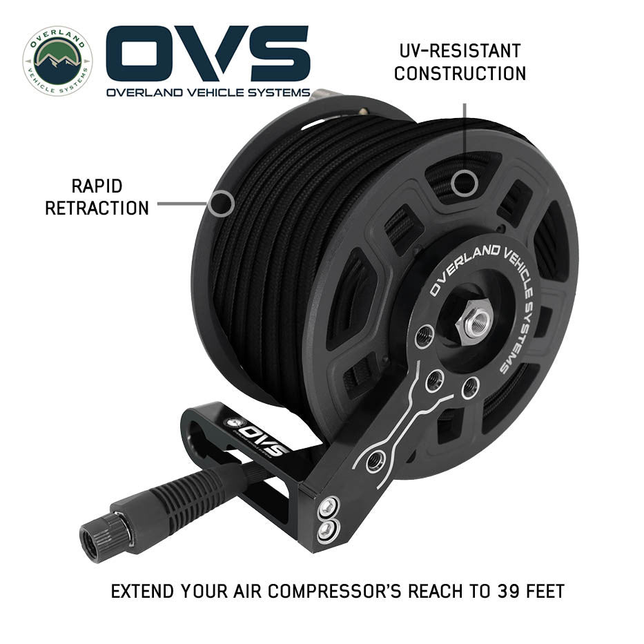 OVS Air Reel Kit (ARK) - 39 Foot Quick Reel Hose with Mounting Bracket
