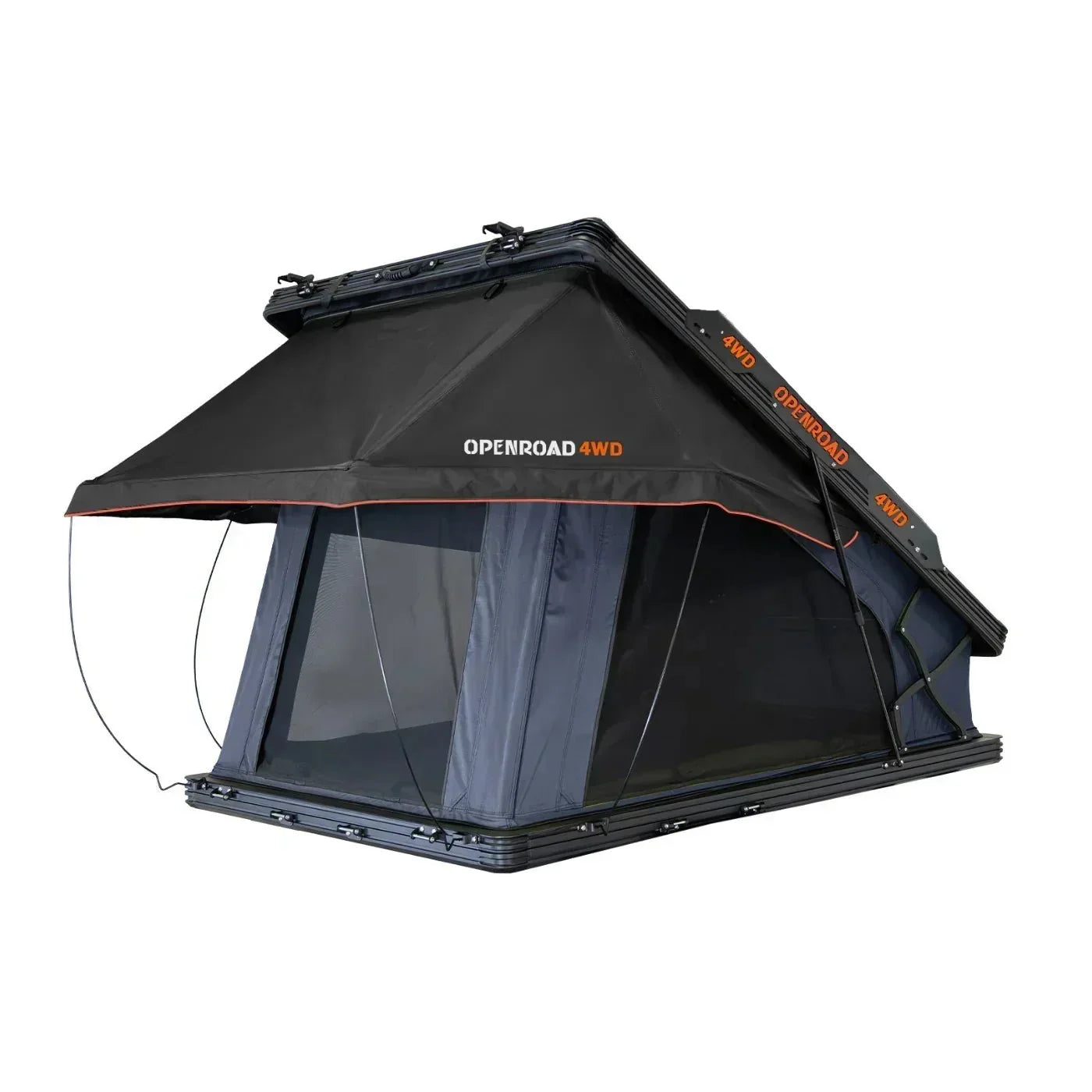 Openroad Aluminum Hard Shell V2 Rooftop Tent with LED Lights - 4 Season