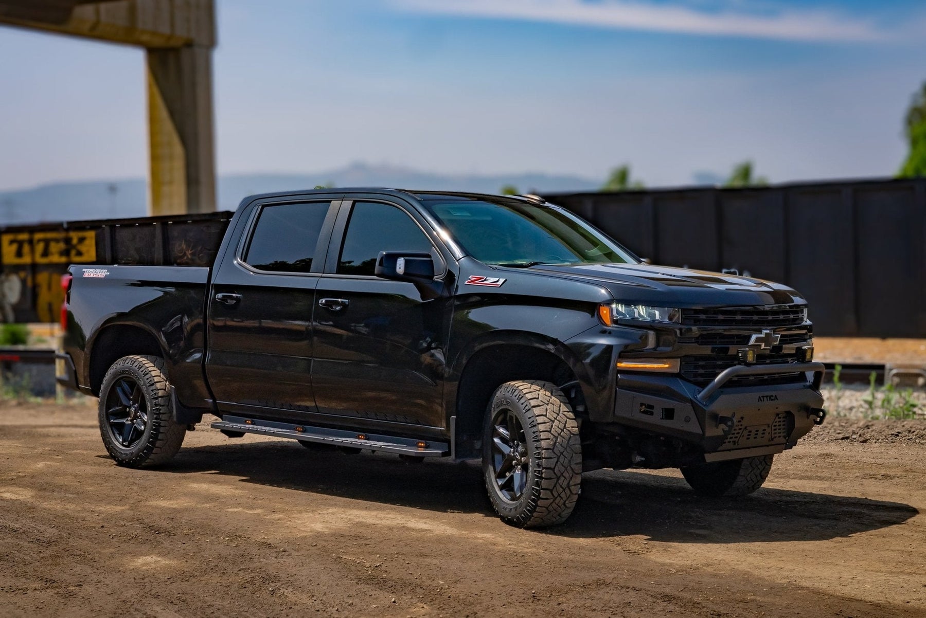 Attica 4x4 Frontier Series Running Boards for 2019-2026 GM Silverado & Sierra 1500 Crew Cab