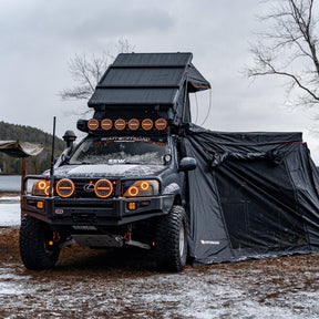 Openroad Aluminum Hard Shell V2 Rooftop Tent with LED Lights - 4 Season