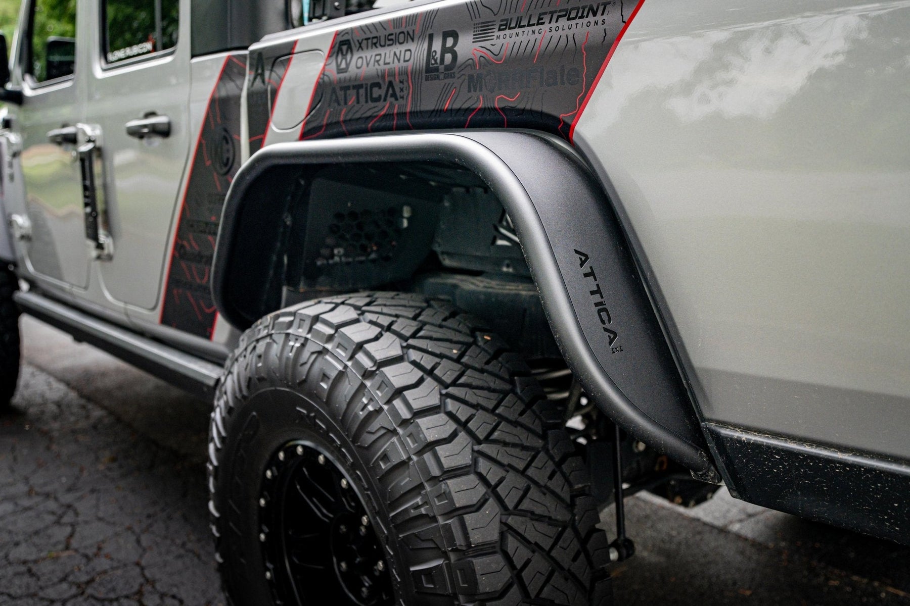 Attica 4x4 Frontier Series Inner Fenders Front & Rear for 2020-2024 Jeep Gladiator JT - Recon Recovery