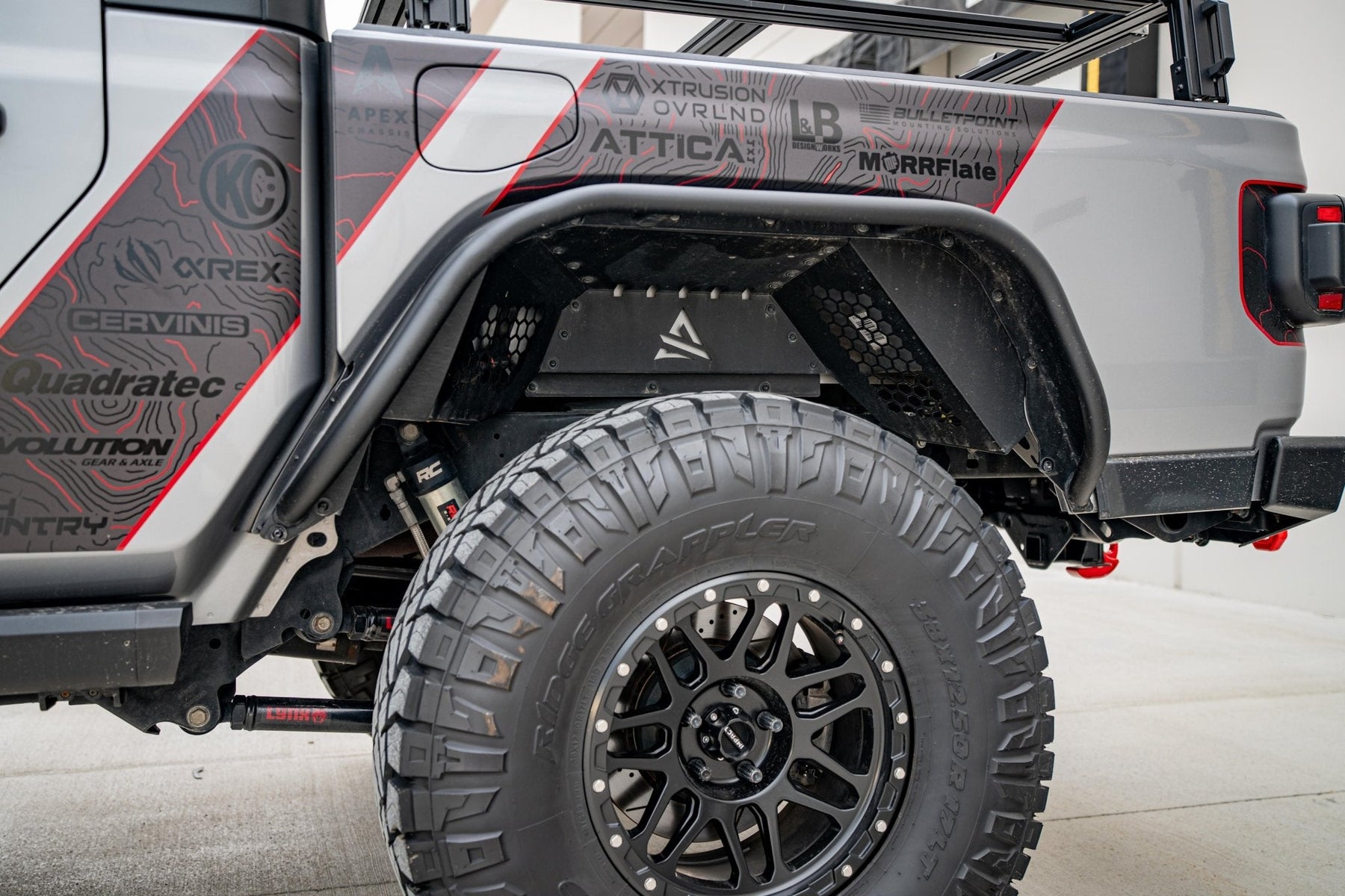 Attica 4x4 Terra Series Rear Fender Flares for 2020-2026 Jeep Gladiator JT