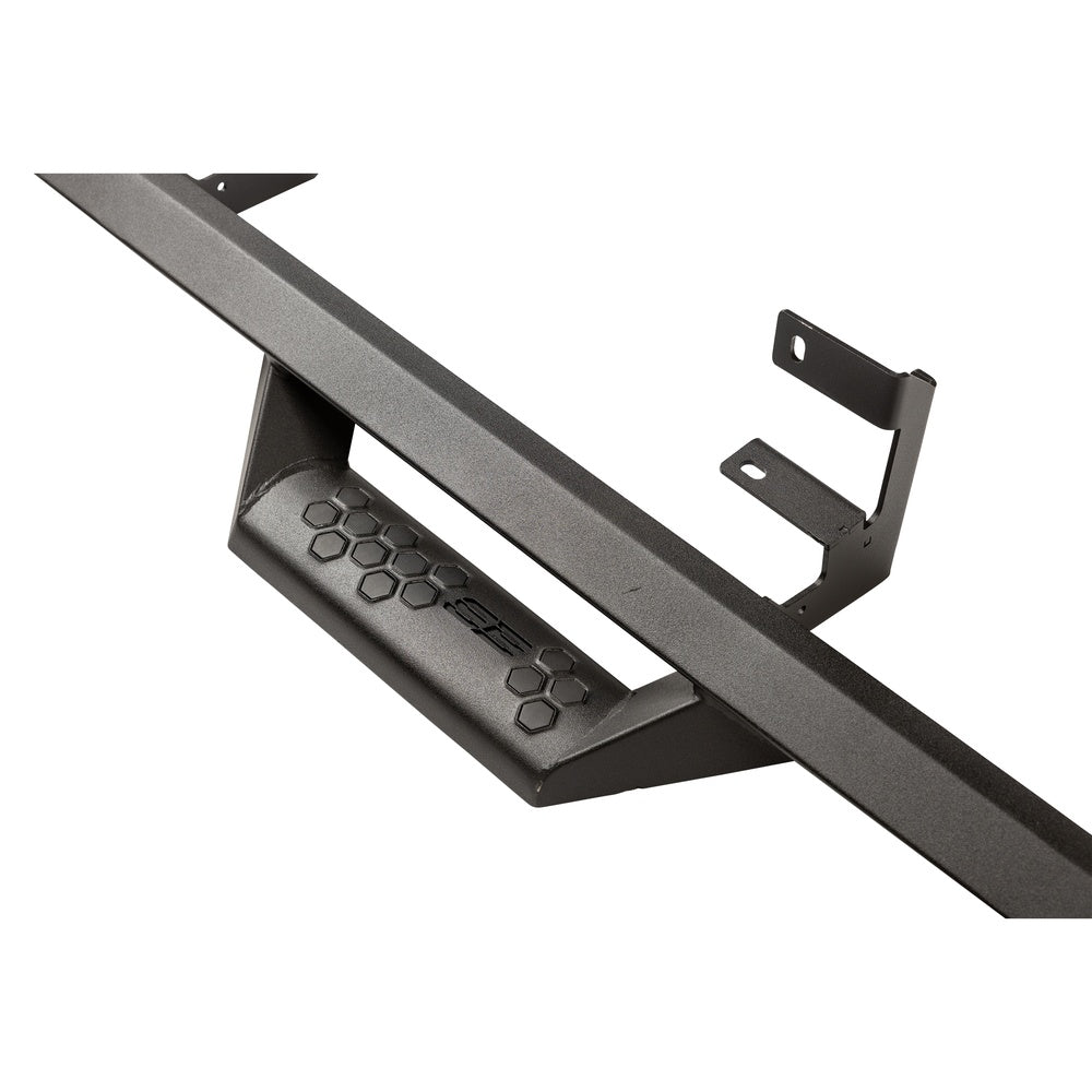 SmittyBilt Cab Length Bolt On Angular Drop Steps for 2019-2024 Chevy Silverado 1500 Crew Cab