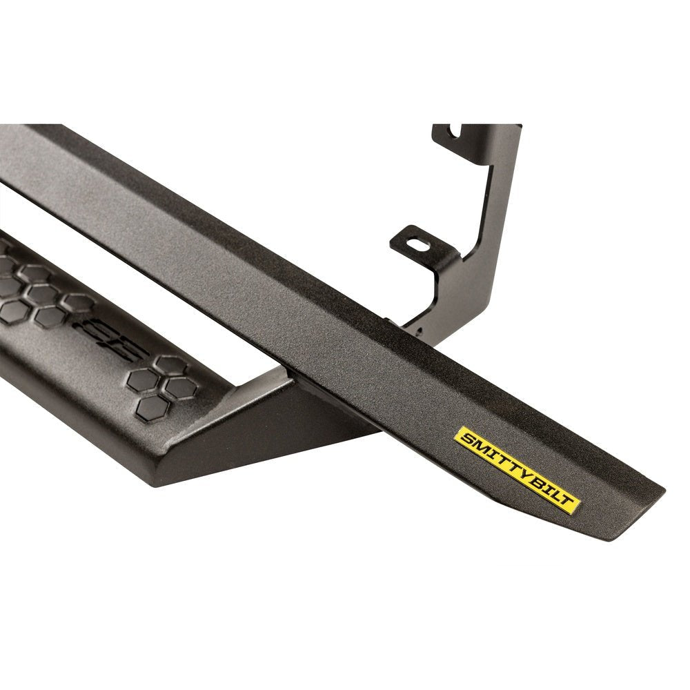 SmittyBilt Cab Length Bolt On Angular Drop Steps for 2019-2024 Chevy Silverado 1500 Crew Cab