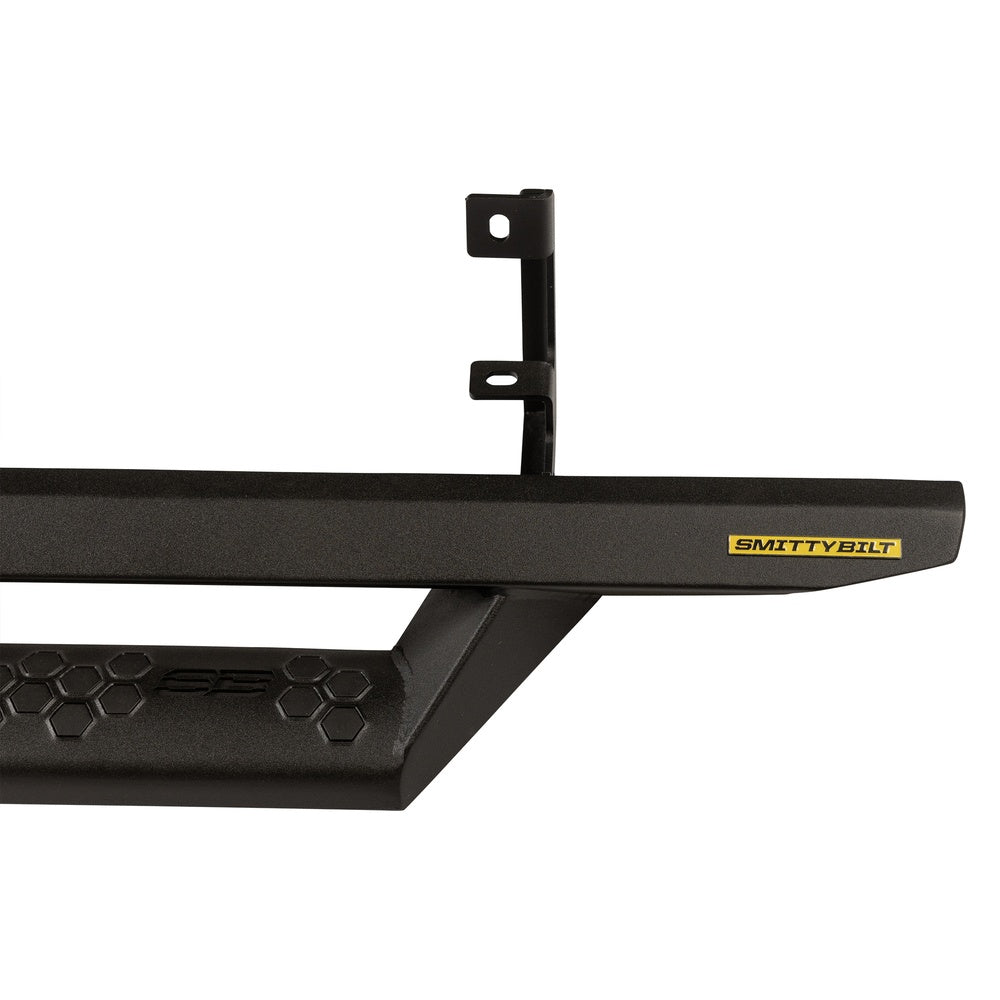 SmittyBilt Cab Length Bolt On Angular Drop Steps for 2019-2024 Chevy Silverado 1500 Crew Cab