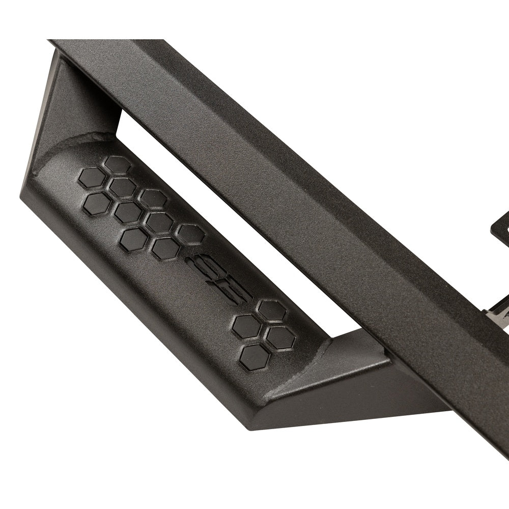 SmittyBilt Cab Length Bolt On Angular Drop Steps for 2019-2024 Chevy Silverado 1500 Crew Cab