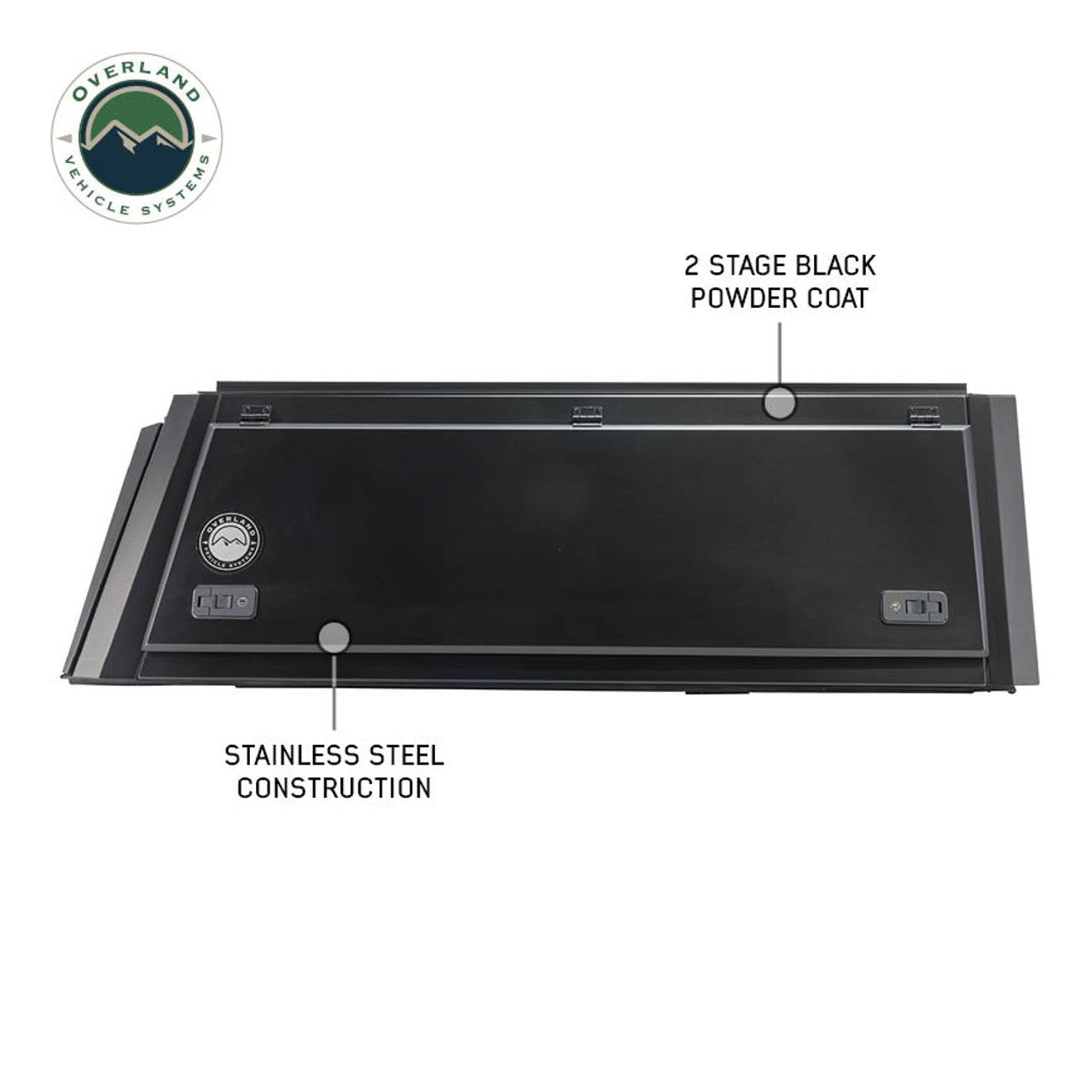 OVS Expedition Stainless Steel Truck Cap with Wing Doors For 2021-2026 Ford F-150 6.5ft Bed