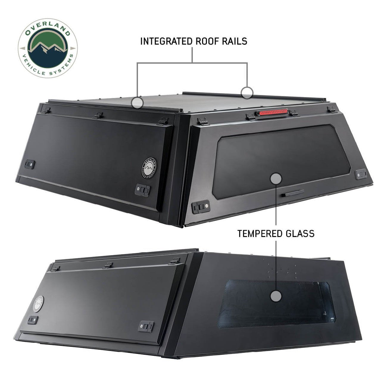 OVS Expedition Stainless Steel Truck Cap with Wing Doors For 2021-2026 Ford F-150 6.5ft Bed