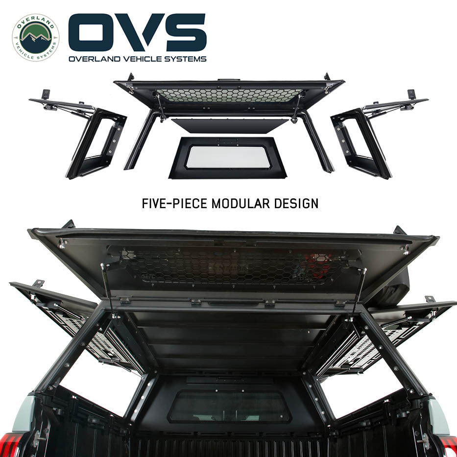 OVS Expedition PRO+ Stainless Steel Truck Cap with Full Windows for 2022-2026 Toyota Tundra