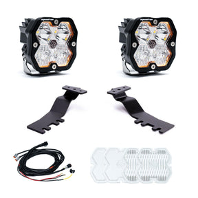 Baja Designs Squadron 2.0 Sport A-Pillar Light Kit - 2024-2026 Toyota Tacoma (Clear, Driving Combo)