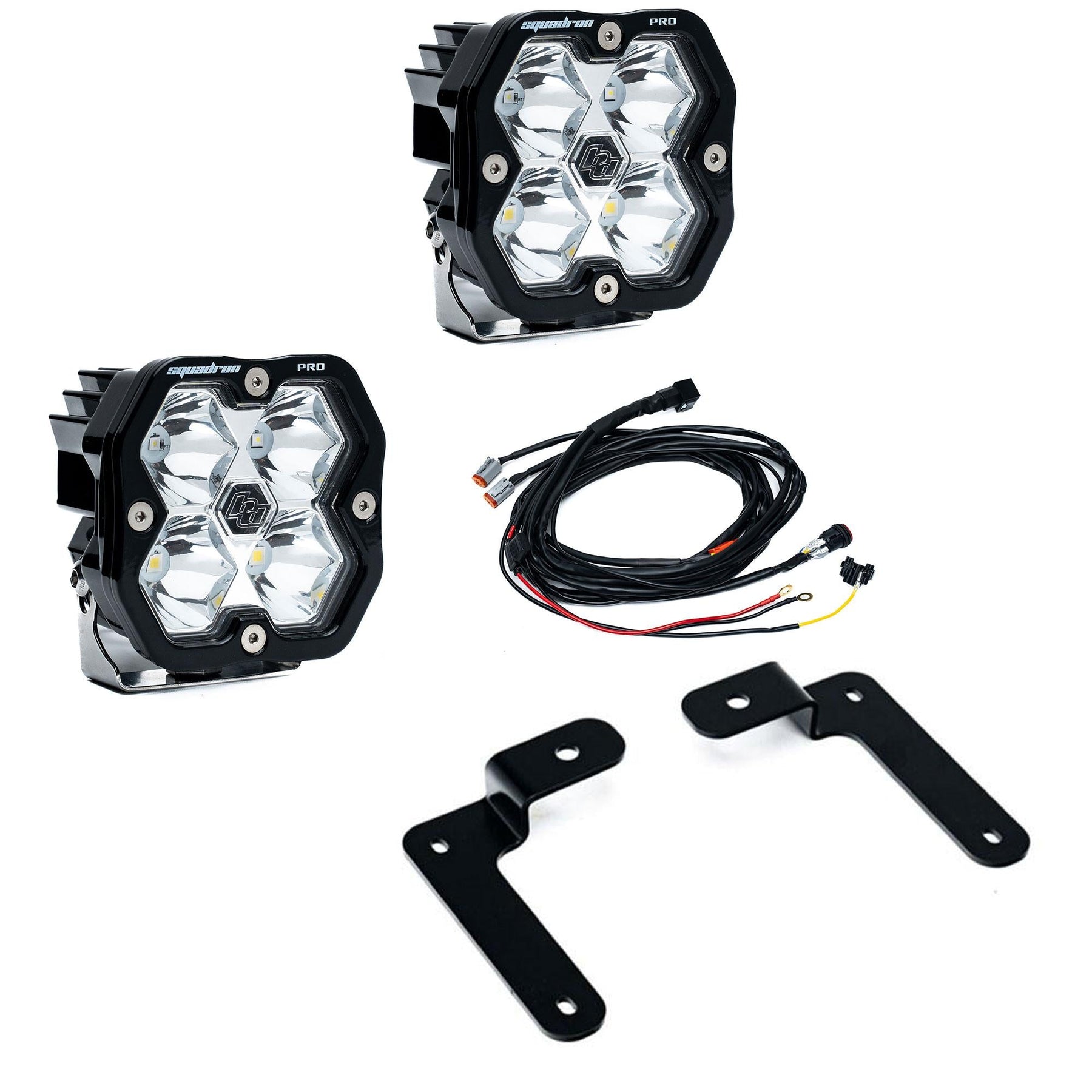 Baja Designs Squadron 2.0 Pro A-Pillar Light Kit - 2018-2026 Jeep Wrangler JL & 2020-2025 Gladiator JT (Clear, Spot)