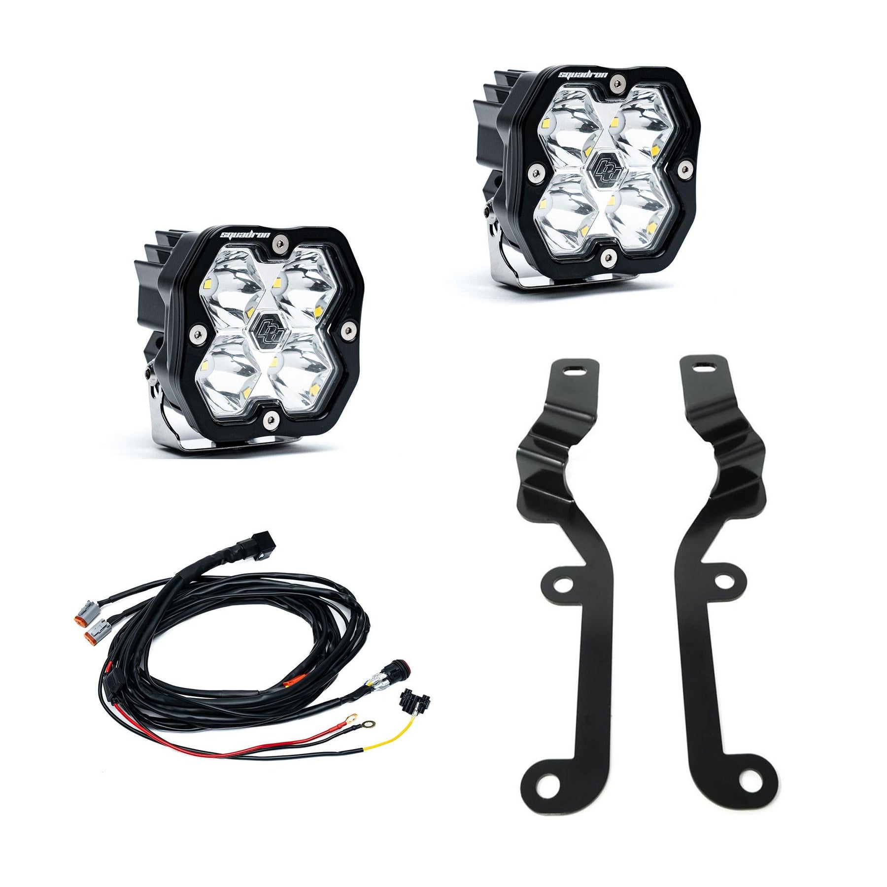 Baja Designs Squadron 2.0 Sport A-Pillar Light Kit 2019-2024 Chevrolet Silverado 1500 (Clear, Spot)