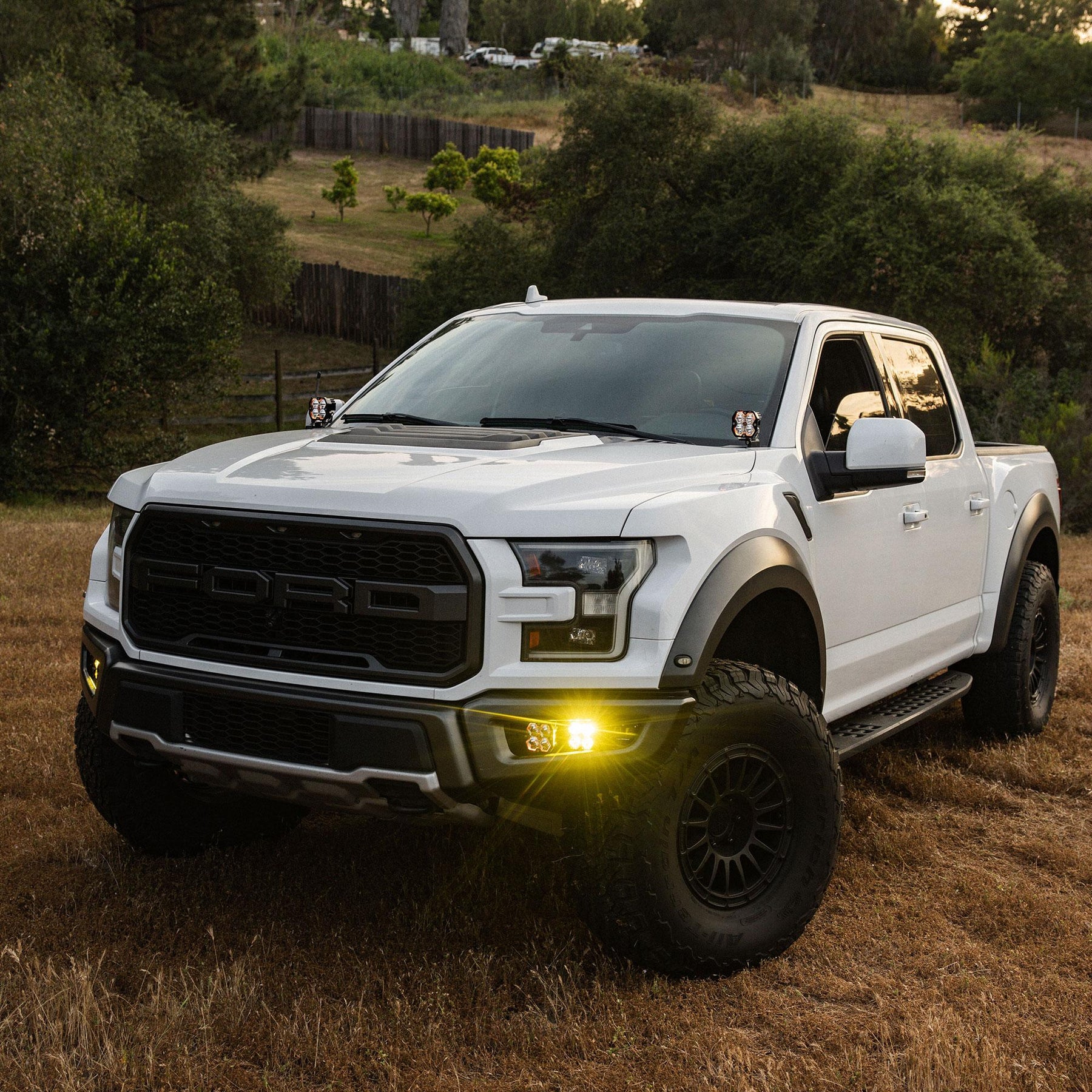 Baja Designs Squadron Pro 2.0 / S2 SAE "Pro" Fog Pocket Light Kit - 2017-2020 Ford F-150 Raptor (Clear)