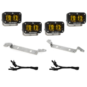 Baja Designs S2 SAE OEM Fog Replacement Kit - 2022-2026 Toyota Tundra (Baja Amber)