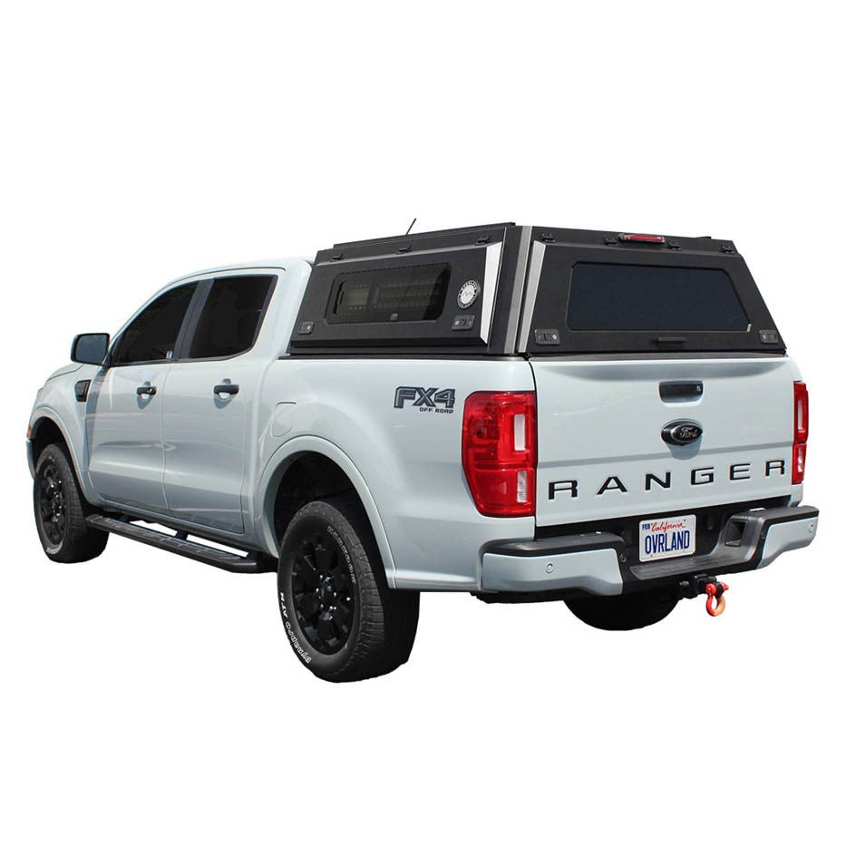 OVS Expedition PRO+ Stainless Steel Truck Cap with Full Windows for 2019-2023 Ford Ranger